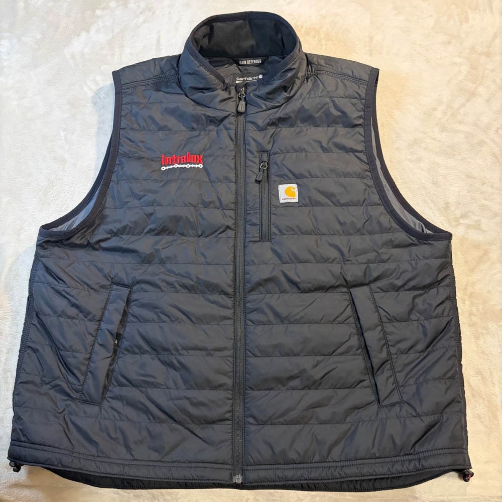 Carhartt Rain Defender Relaxed Fit Vest Black Intralox Logo 2XL OV2286-M